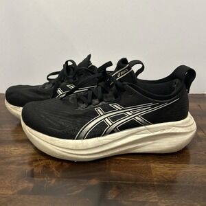 ASICS Women Gel-Nimbus 27 1012B753 Black Running Shoes Sneakers Size 9.5